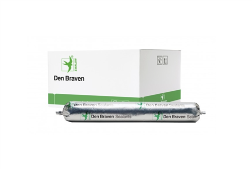 Den Braven Zwaluw Hybriseal 2PS 600ml Worsten Zwart Glasmaterialen